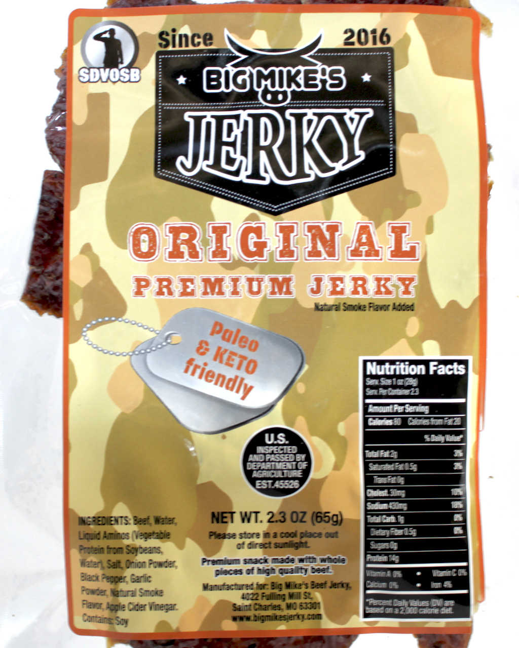 Big Mike's Jerky Original Premium Beef Jerky Simply Good Jerky